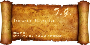 Tenczer Gizella névjegykártya